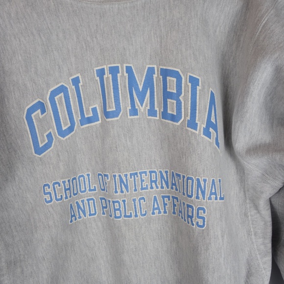 Vtg Columbia University Reverse Weave Champion Double-Sided Sweater, Size Large - Picture 3 of 9